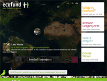 Tablet Screenshot of ecofund.org